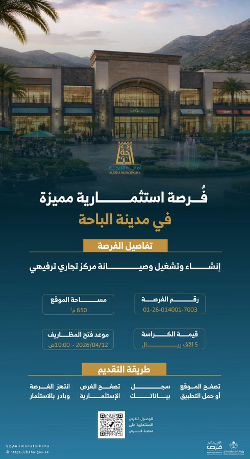 Investment Opportunity | Establishment, Operation, and Maintenance of a Commercial Entertainment Center